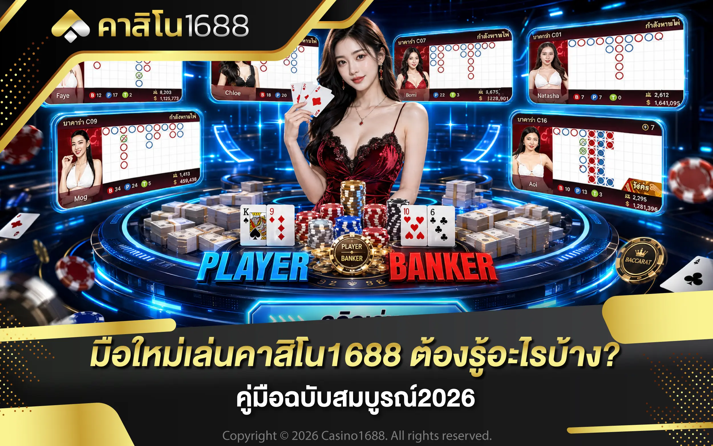 มือใหม่เล่นคาสิโน1688 ต้องรู้อะไรบ้าง? คู่มือฉบับสมบูรณ์2026